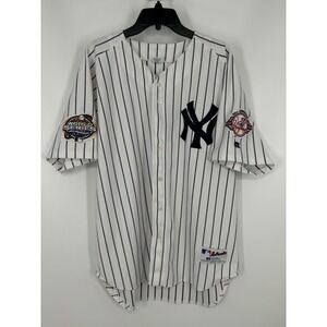 New York Yankees‎ Vintage Y2K 2003 World Series Jersey Russell Athletic Size 52